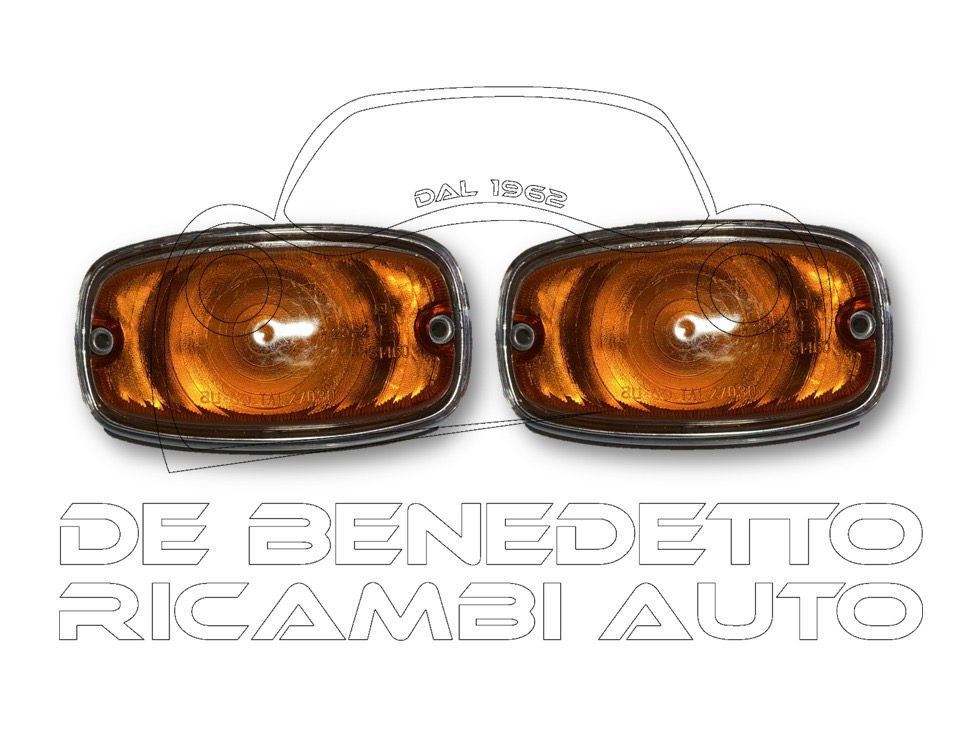 COPPIA FANALINI ANTERIORE FIAT 1100 D 850 T
