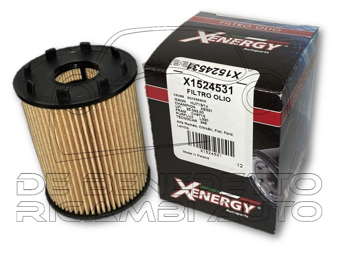X1524531 FILTRO OLIO ALFA FIAT LANCIA 1.3 MULTIJET