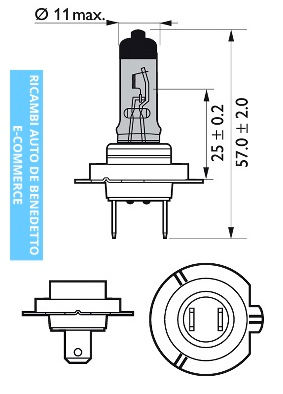 Miniatura: LAMPADINA H7 150%+ RACING VISION 1PZ 12972RVB1