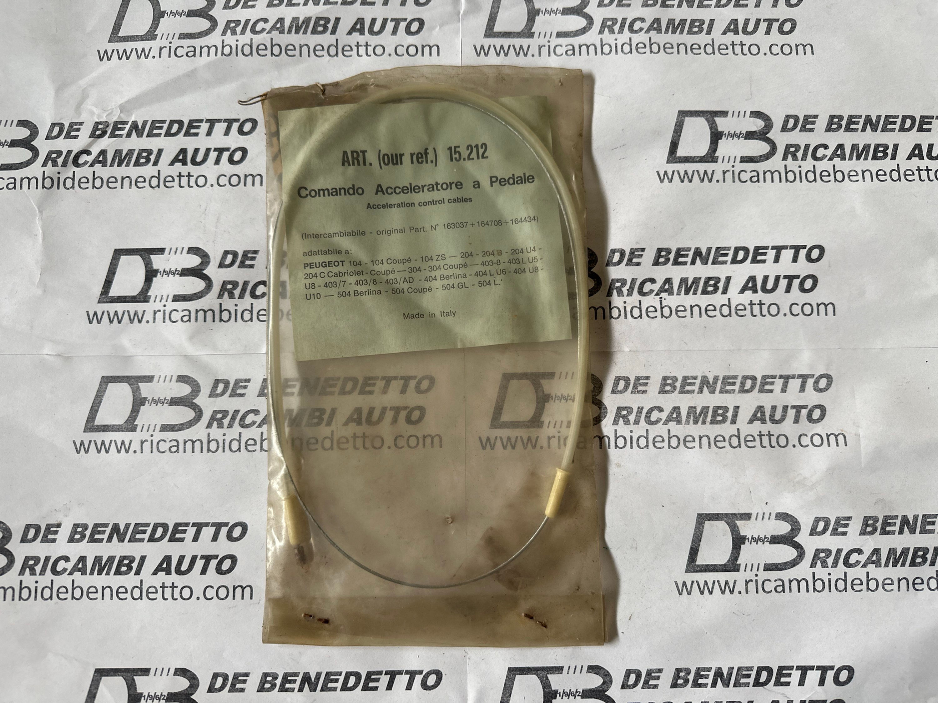 CAVO ACCELERATORE PEUGEOT 104/204/304/404