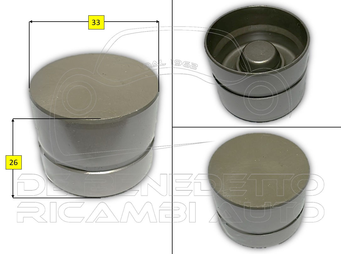 43413078 PUNTERIA IDRAULICA ALFA FIAT LANCIA 33X26 (8 PEZZI)