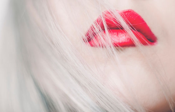 Close-up of red lips