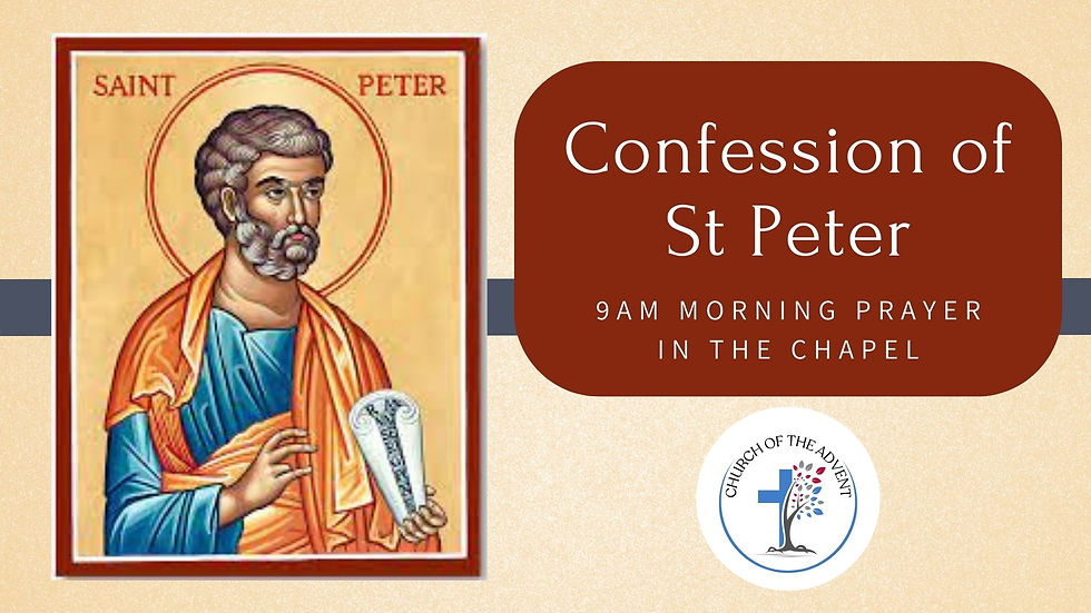 Confessions of St Peter Morning Prayer