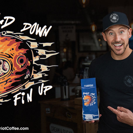 NASCAR’s Daniel Hemric Teams with Local Patriot Roasting Company for Coffee Collaboration