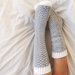 PARKER CABLE CROCHET SOCKS