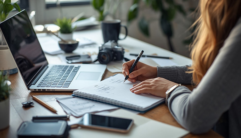 planification de contenu marketing sur ordinateur portable
