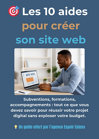 Couverture du guide offert "Les 10 aides pour créer son site web"