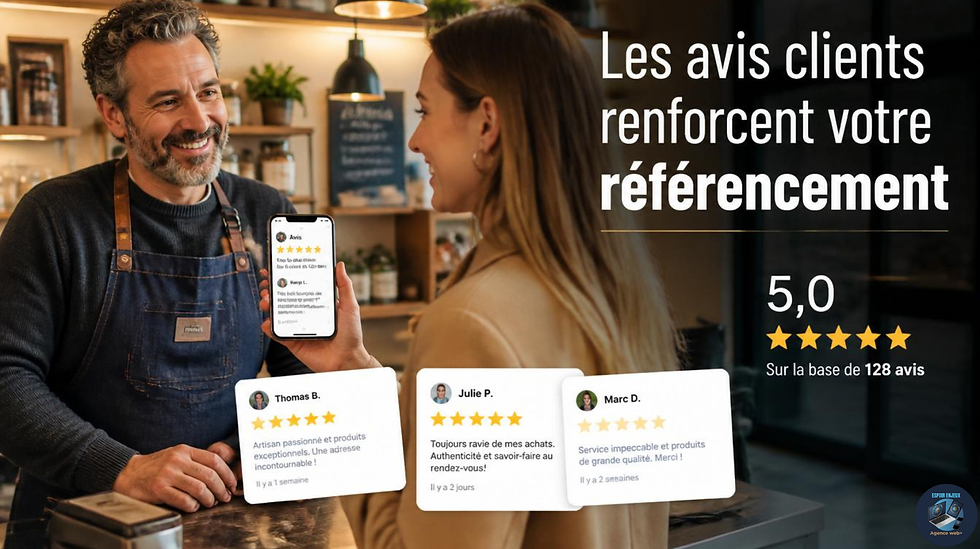 Petite entreprise locale attirant des clients grâce au référencement Google