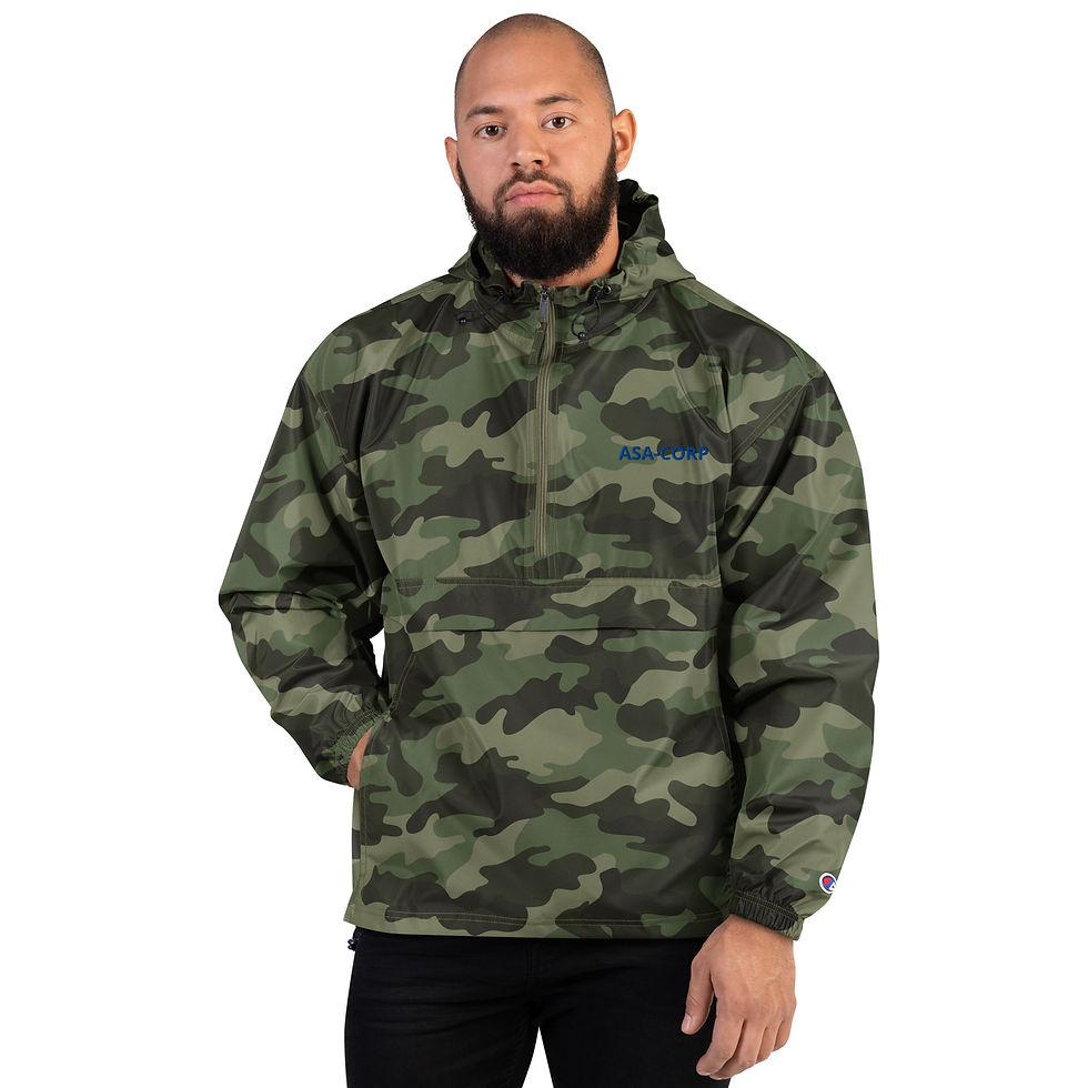 Thumbnail: ASA-CORP Embroidered Champion Packable Jacket