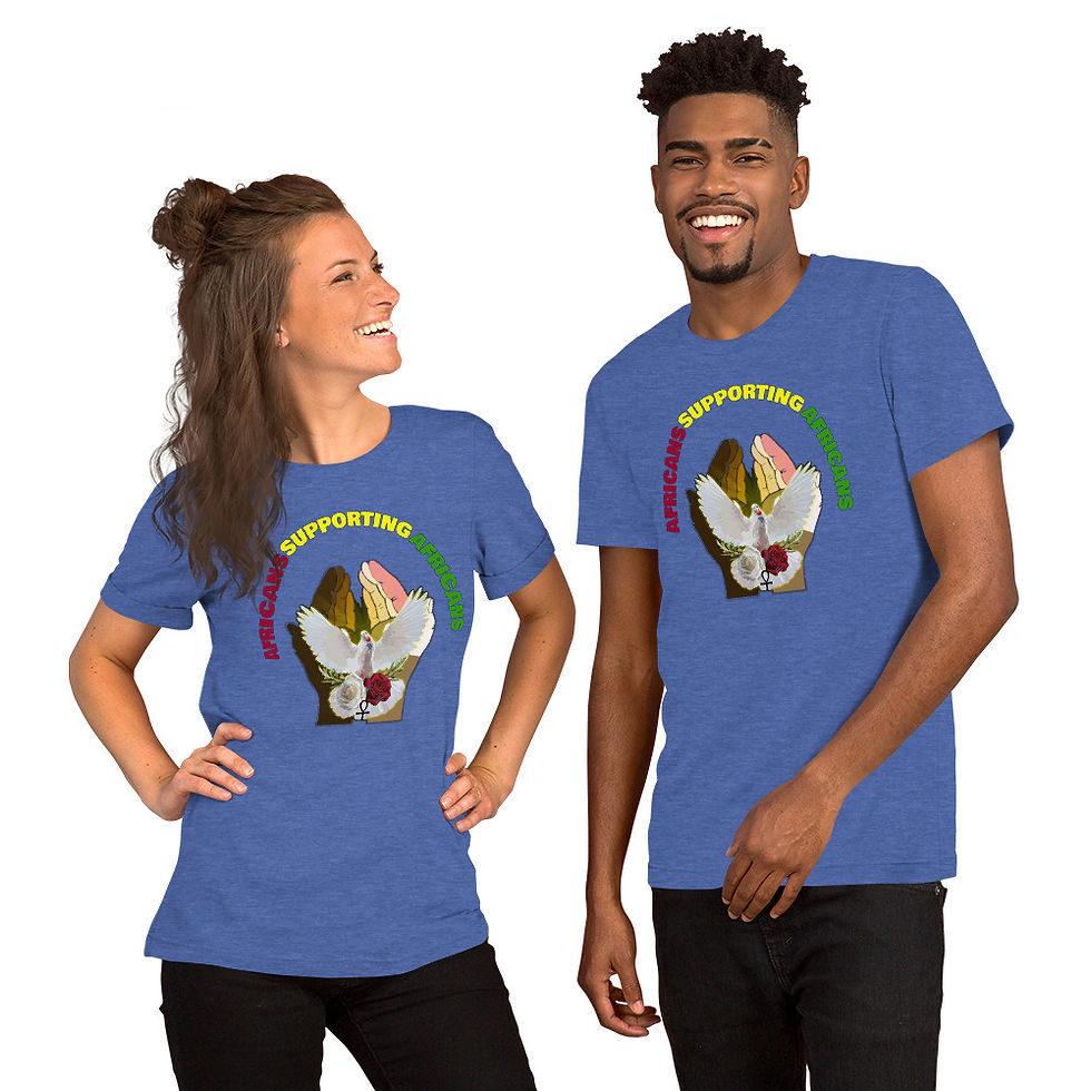 Thumbnail: Short-Sleeve Unisex T-Shirt w/ Yellow Supporting