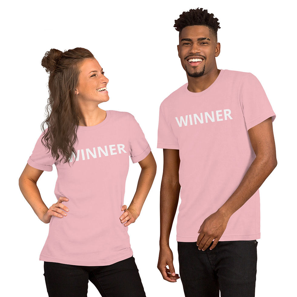Thumbnail: Short-sleeve unisex t-shirt WINNER in white