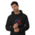 Cover Veterans Unisex eco raglan hoodie