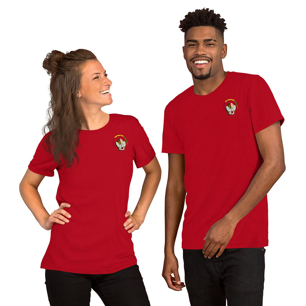 Thumbnail: Short-sleeve unisex t-shirt w/ Yellow Supporting