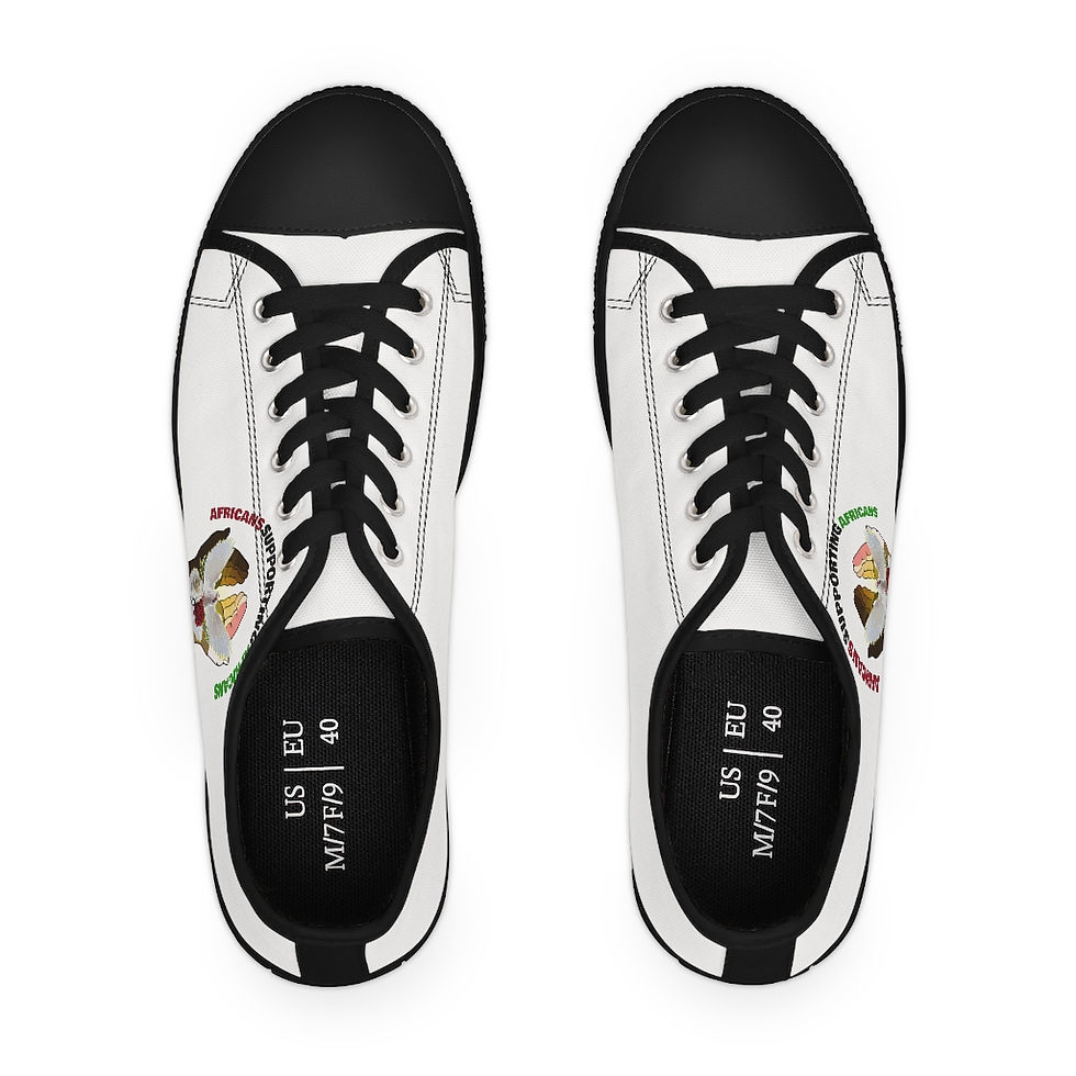 Thumbnail: Women's Low Top Sneakers w/Black Supporters