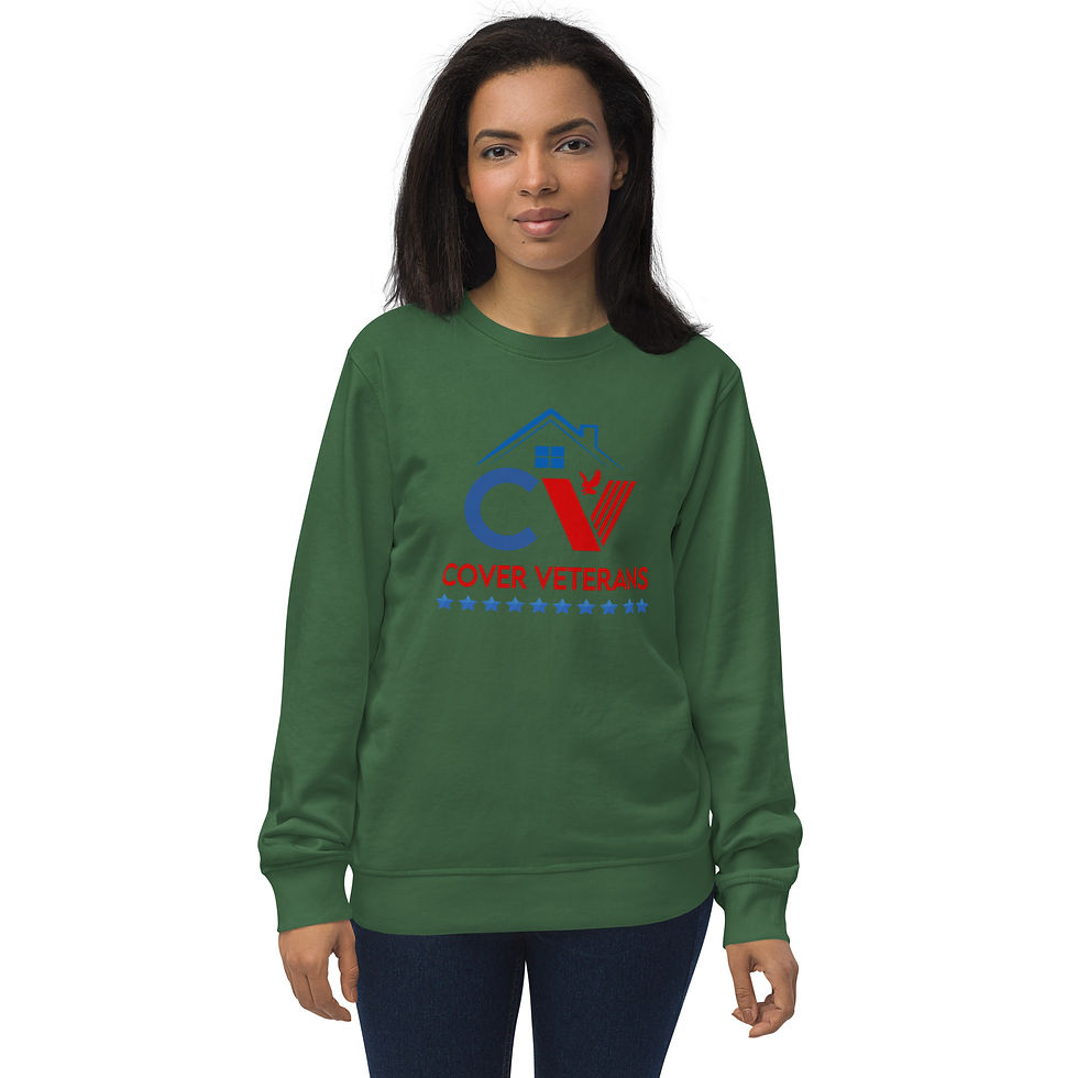 Thumbnail: Cover Veterans Unisex organic sweatshirt