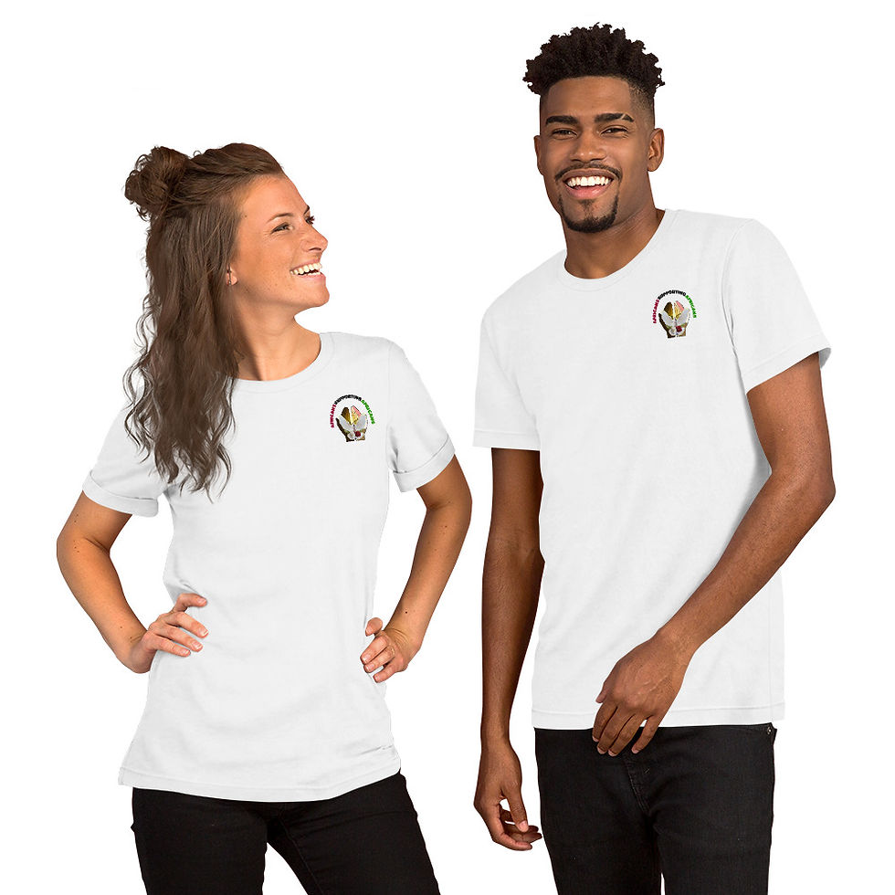 Thumbnail: Short-sleeve unisex t-shirt w/ Black Supporting