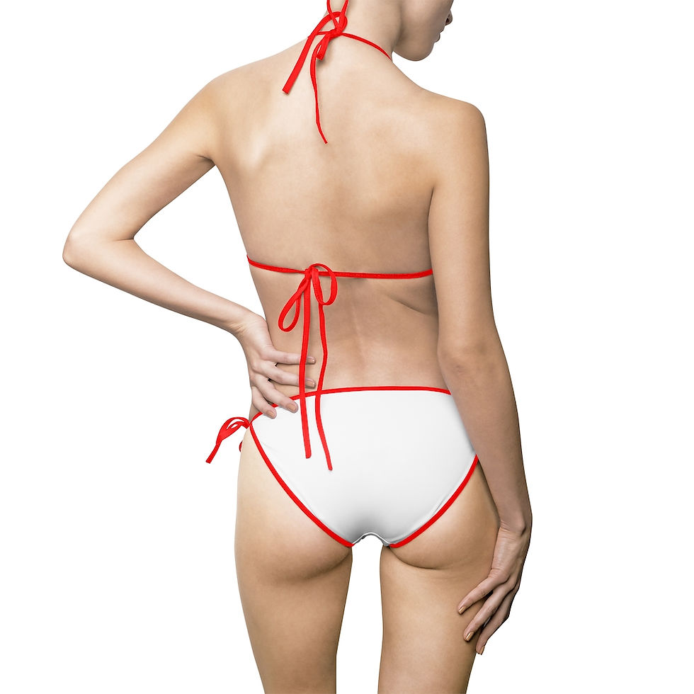 Thumbnail: Women's Bikini Swimsuit w/Black Supporting