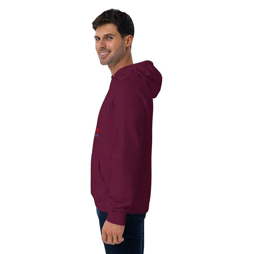 Thumbnail: Cover Veterans Unisex eco raglan hoodie