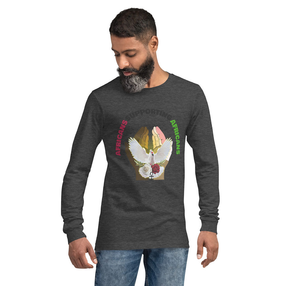 Thumbnail: Unisex Long Sleeve Tee w/Black Supporting