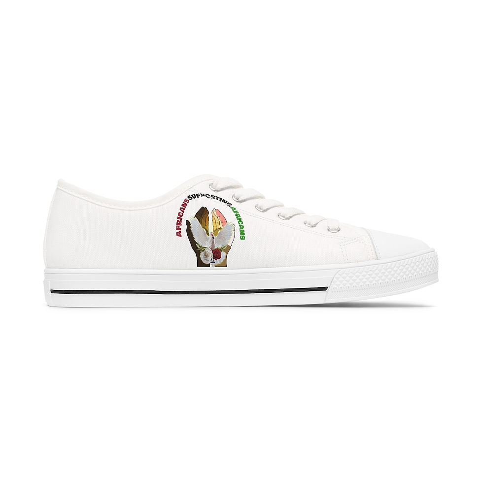 Thumbnail: Women's Low Top Sneakers w/Black Supporters