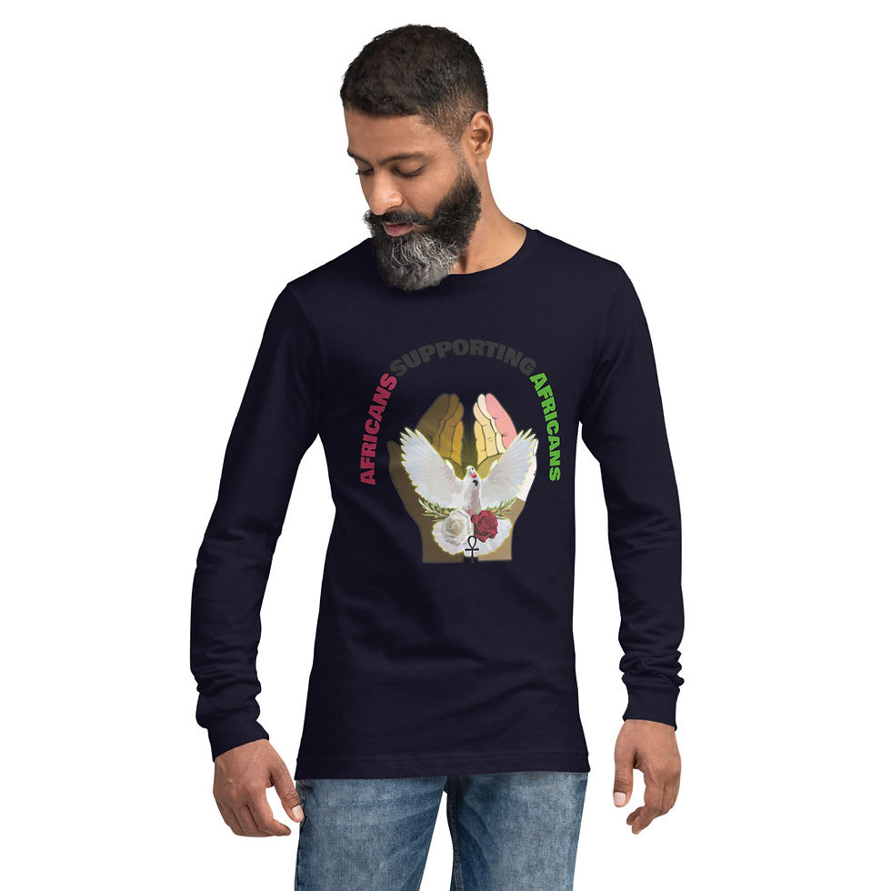 Thumbnail: Unisex Long Sleeve Tee w/Black Supporting