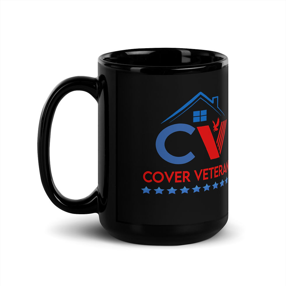 Thumbnail: Cover Veterans Black Glossy Mug