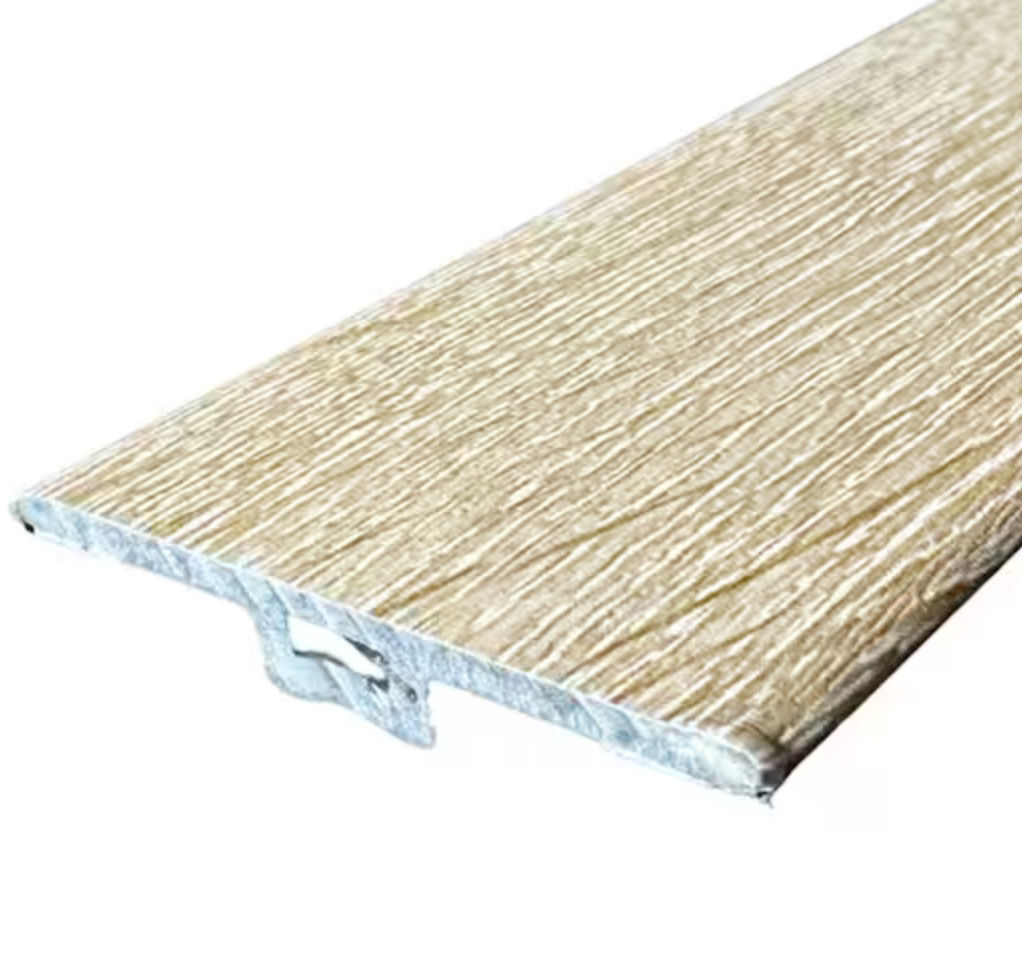 Hydrostop Natural Oak 0.2 in. T x 1.8 in. W x 94 in. L T-Molding