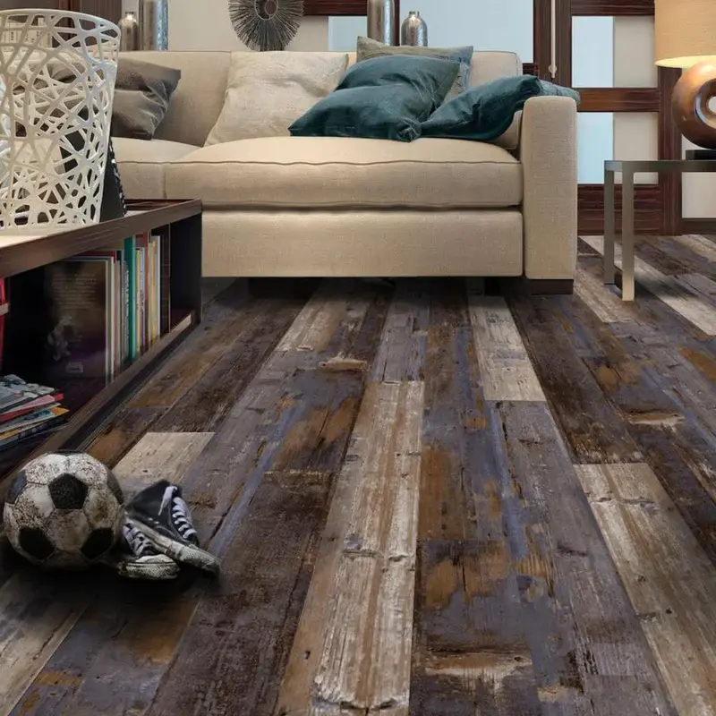 DecoProductsCOLORSFloorandWallDIYSambaWoodAged6in.x36in.Multi-TonalLuxuryVinylPlank_30sq