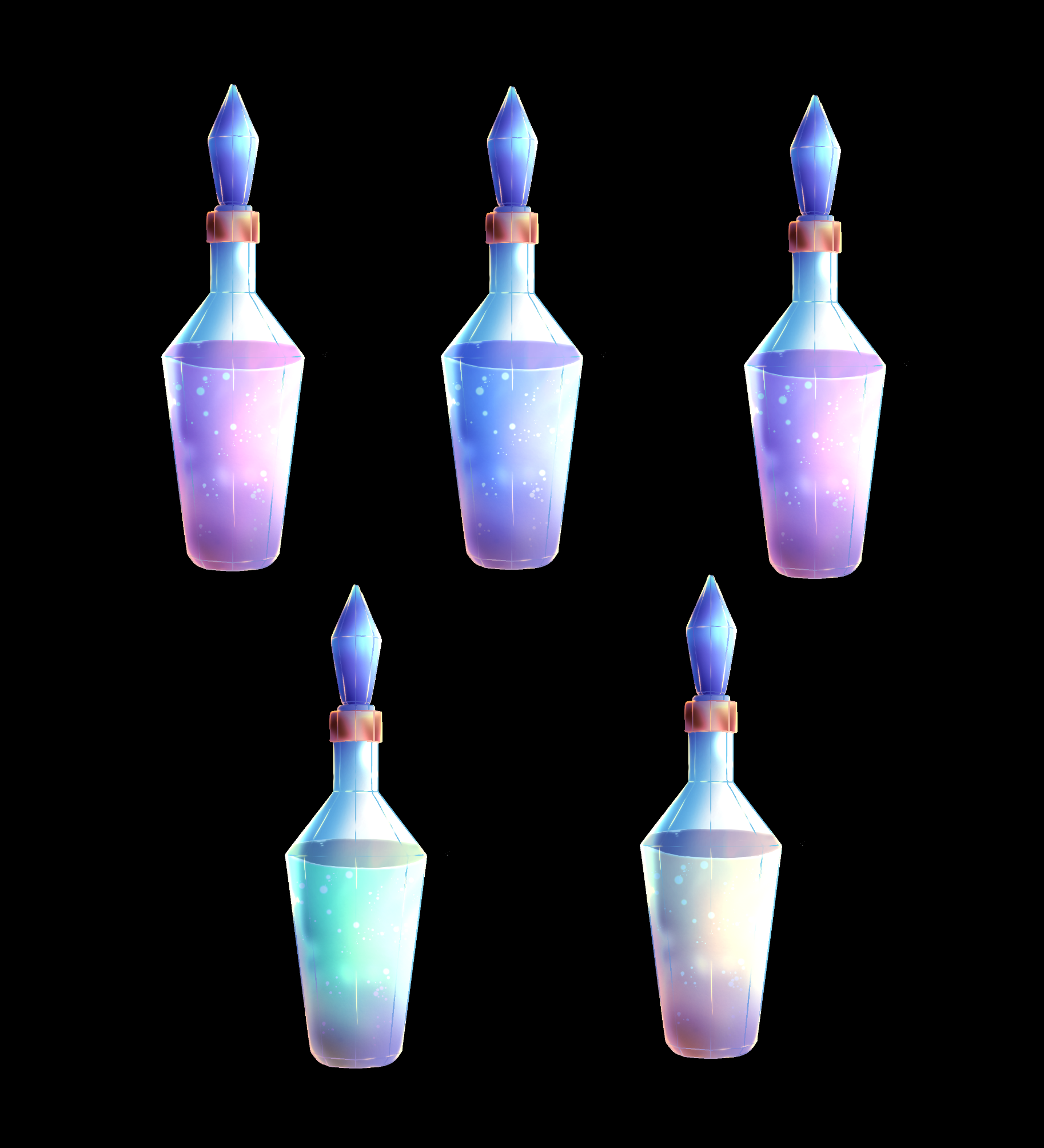 アイテム　魔法瓶【5色】