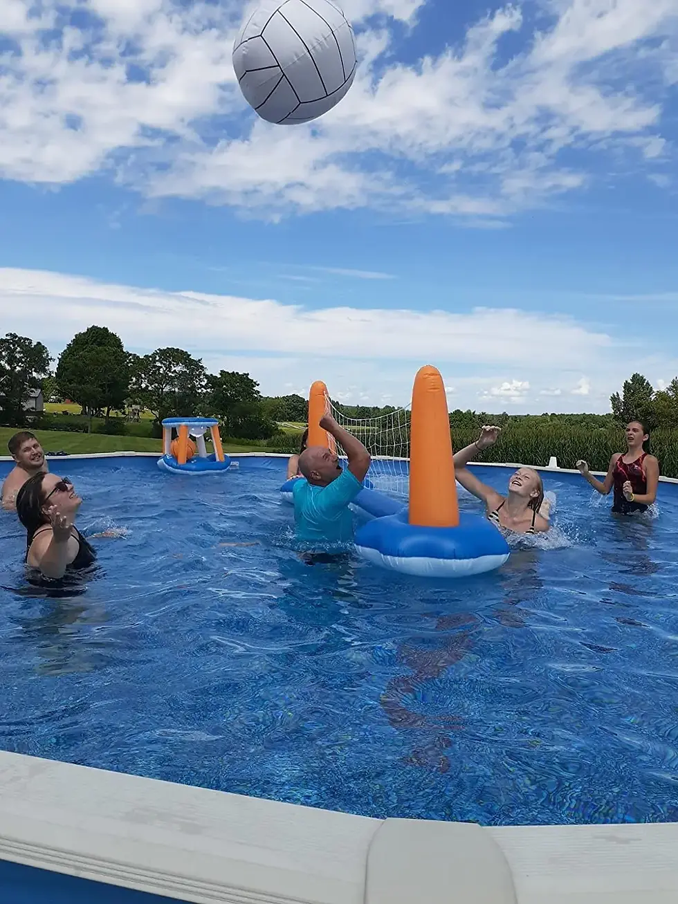 Thumbnail: Inflatable Pool Float Hoop Set for Kids and Adults