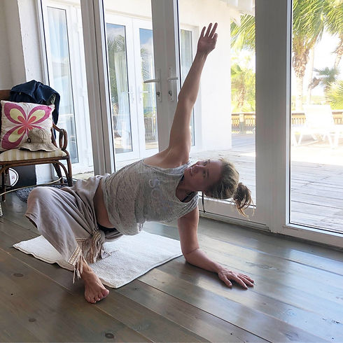 side plank in Eleuthera