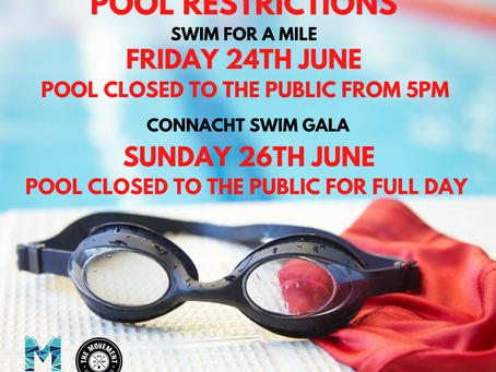 Upcoming Pool Restrictions