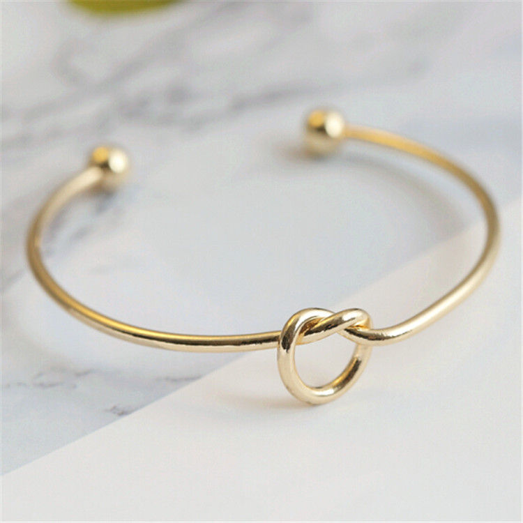 Thumbnail: Stainless Steel Bracelets Vintage Fashion Woven Twist Texture Bangles.  