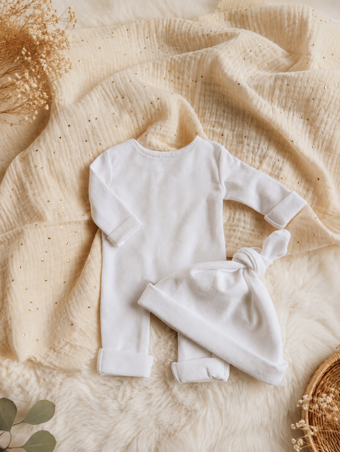 Tenue cérémonie d'adieux uni blanc