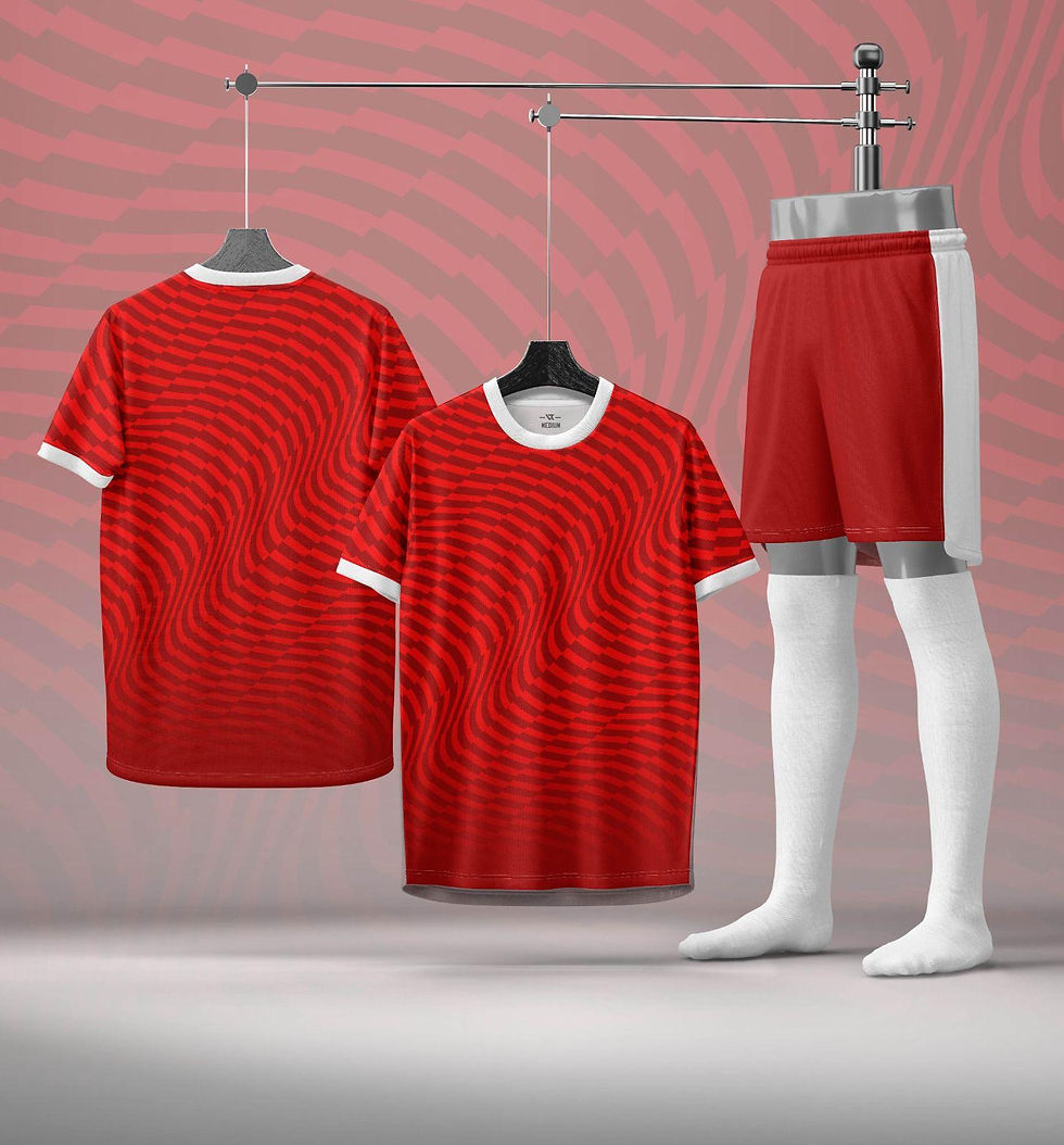 Team Trikot Satz-weiß - rot