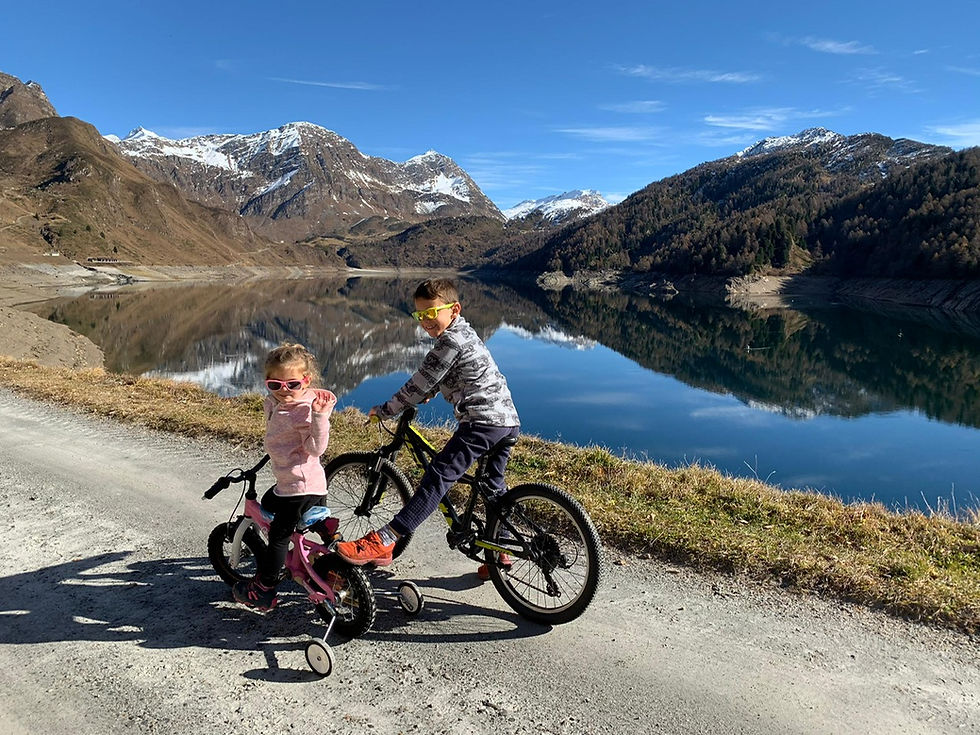 In bici in autunno al Ritom