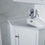 Thumbnail: Monte White 25" Corner Vanity with Medicine Cabinet