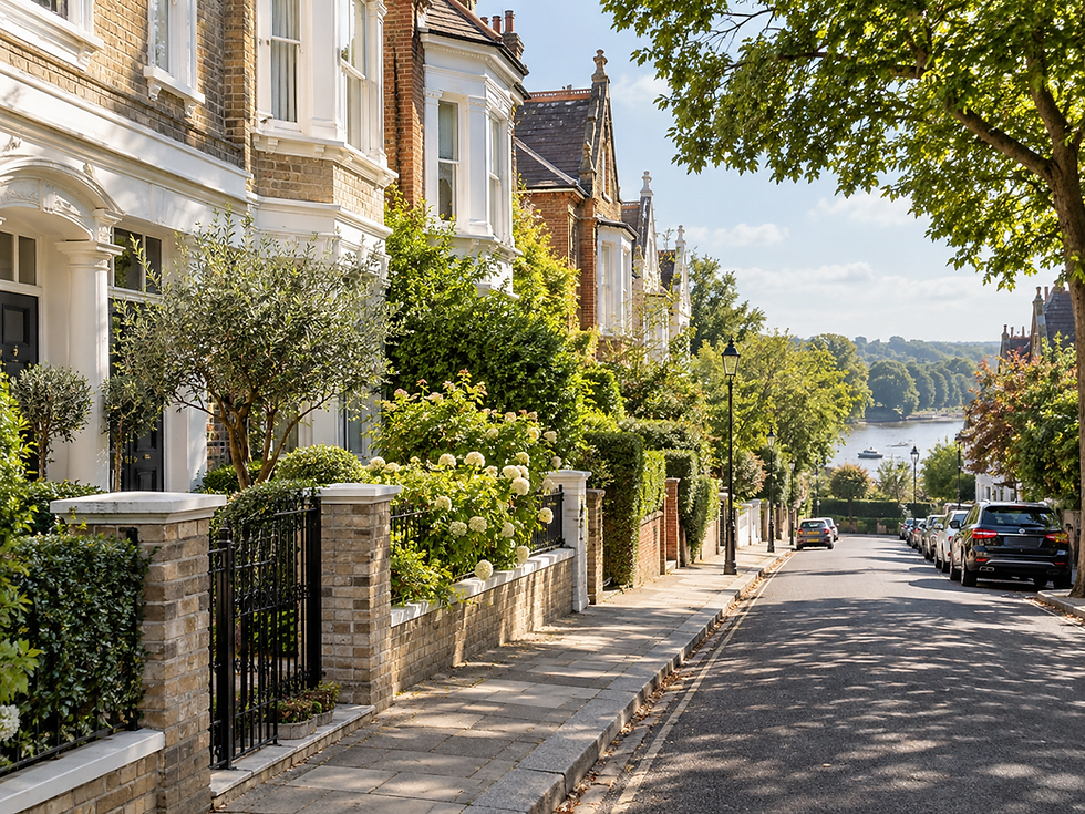 Residential architecture and local streetscape in Braughing
