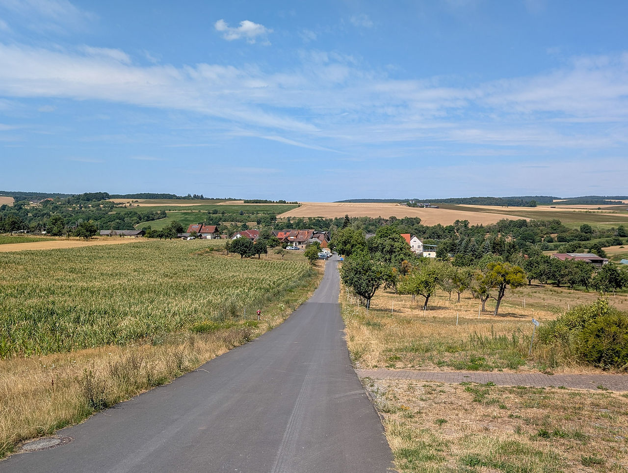 Blick zurück auf Klotzenhof