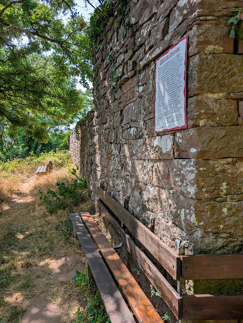 Bänke an der Willibaldruhe