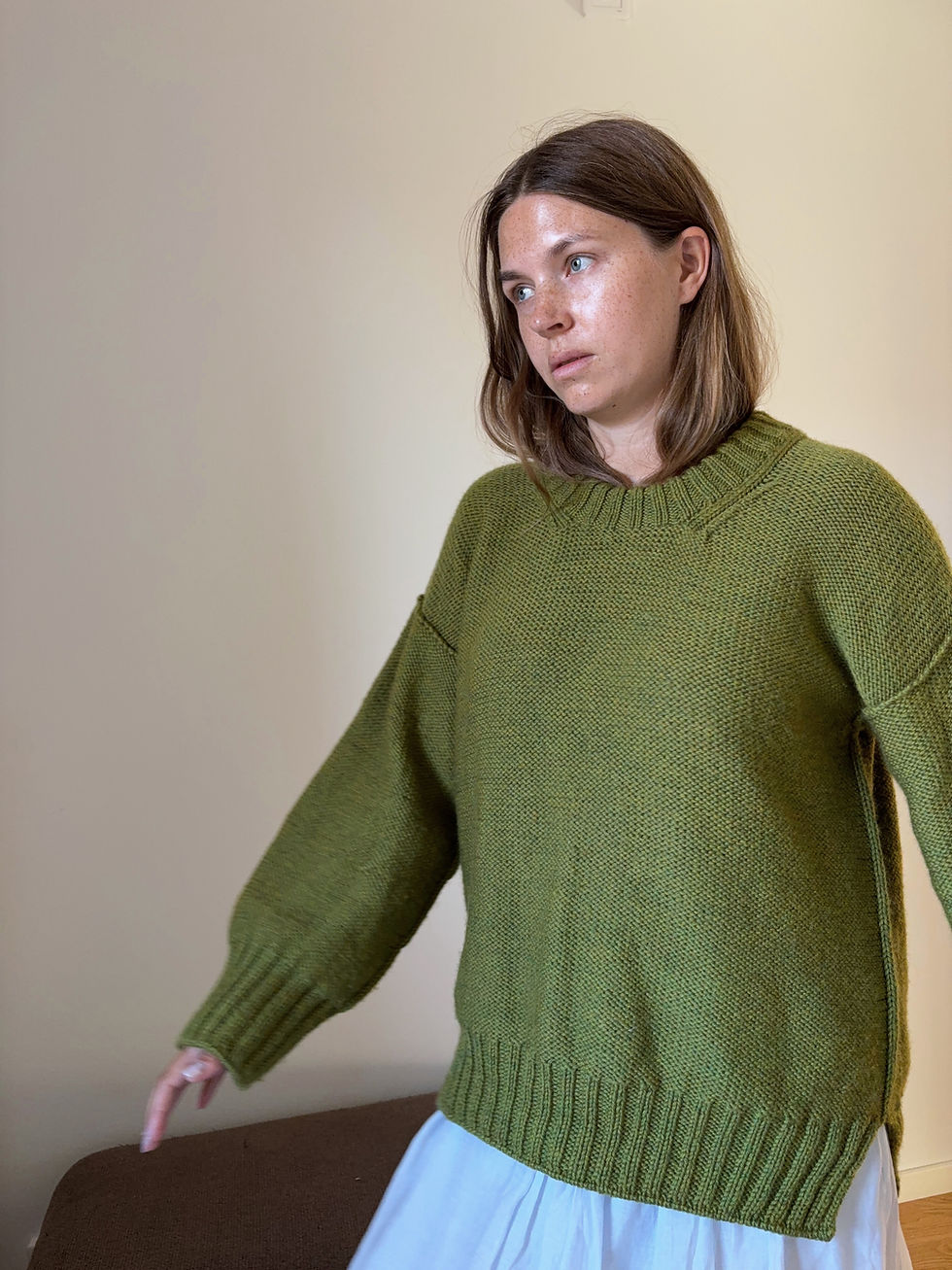 Thumbnail: REVERSED SWEATER O-NECK