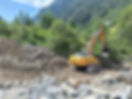 Murenbeckenräumung Morlebach von der Pitztal Bau GmbH