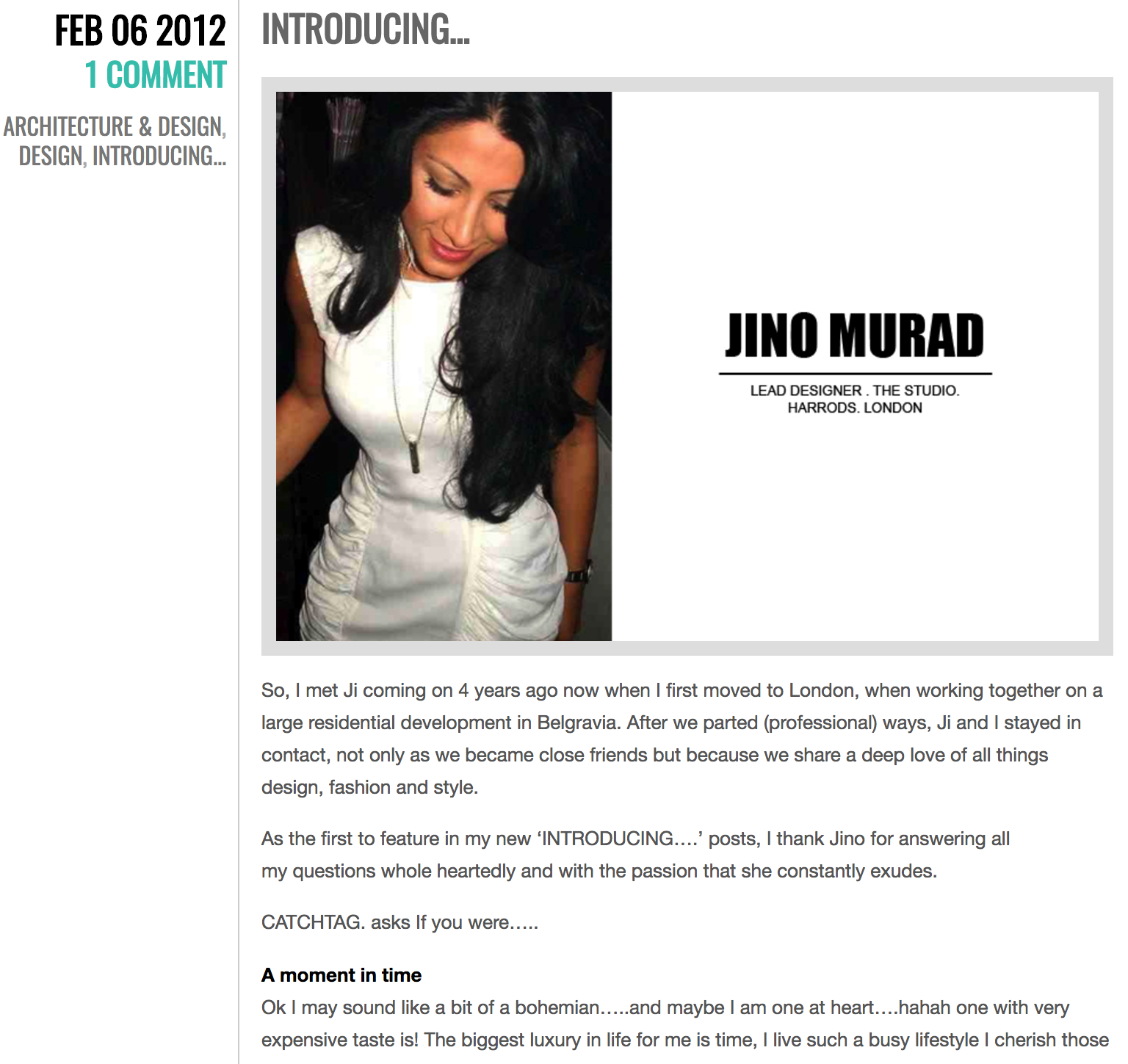 Introducing Jino Murad