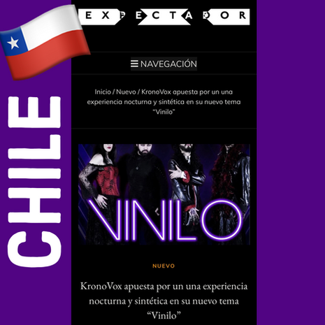 La revista Expectador (Chile) publica reseña de "Vinilo".