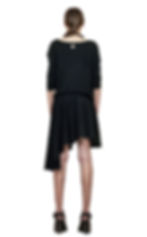 Blusa Rectangle e Saia Minimal Assimetrica1-costas