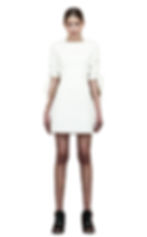 Vestido Node Offwhite-frente