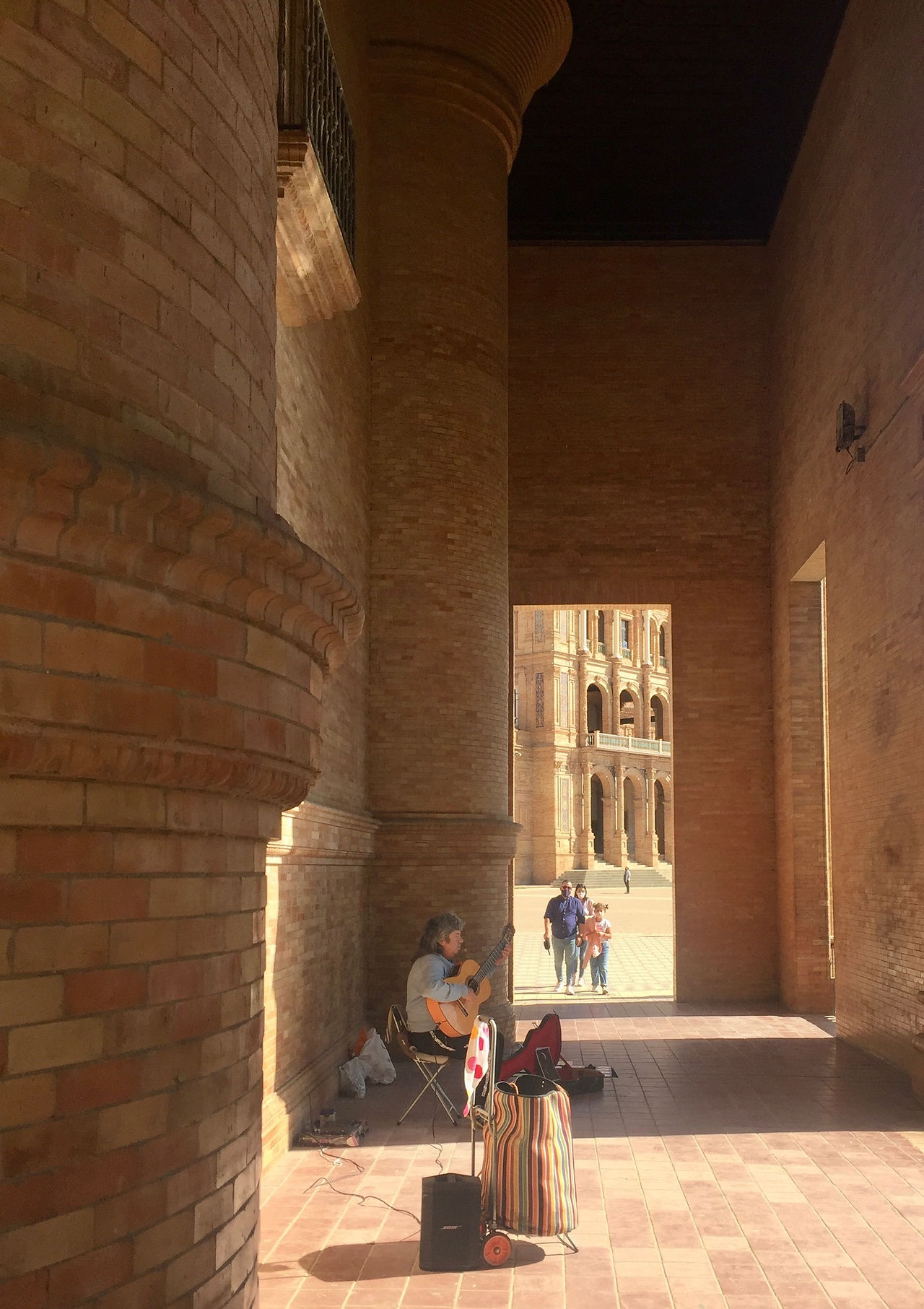 Guitar music under the tower