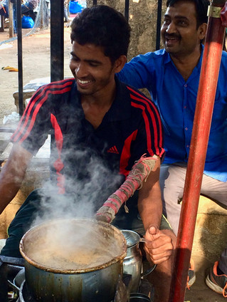 Making Chai in Mumbai