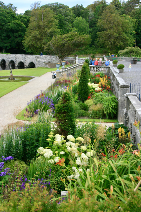 Summer gardens in Westport House
