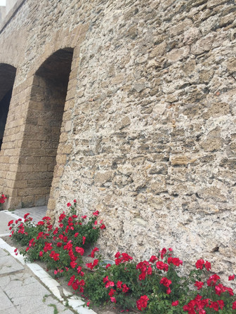 As you enter the old town